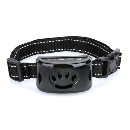 collier anti aboiement rechargeable avec USB - Noir