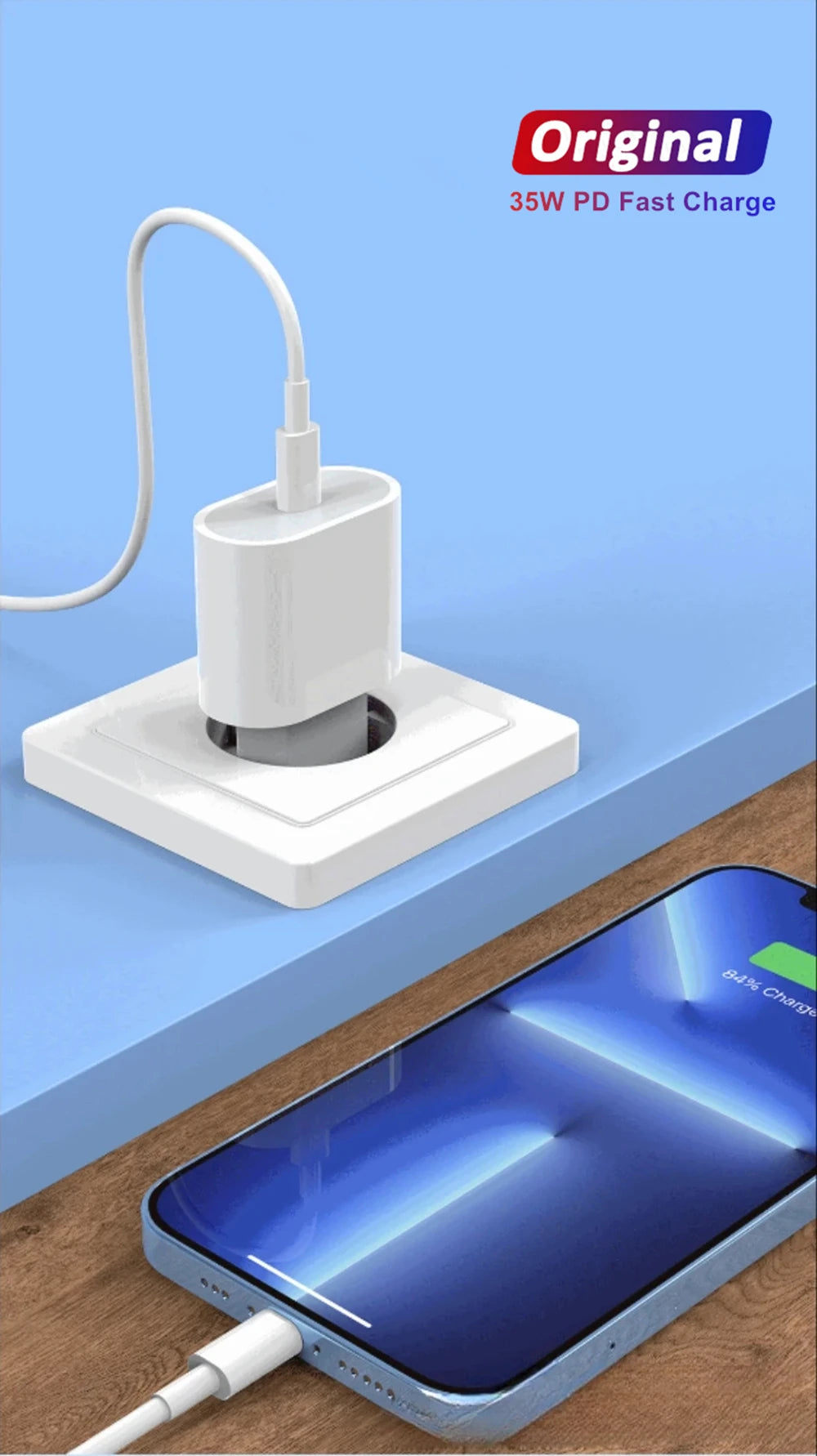 Chargeur IPhone 35W USB Type C - Charge Rapide -