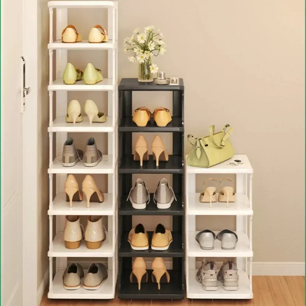 Meuble à chaussure blanc simple et moderne -