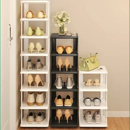 Meuble à chaussure blanc simple et moderne -