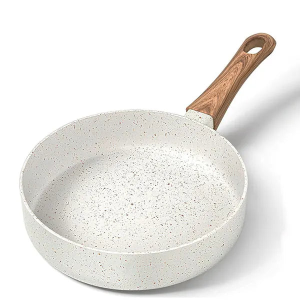 Poêle en fonte petite taille pour steak & omelette - 6 pouces blanc