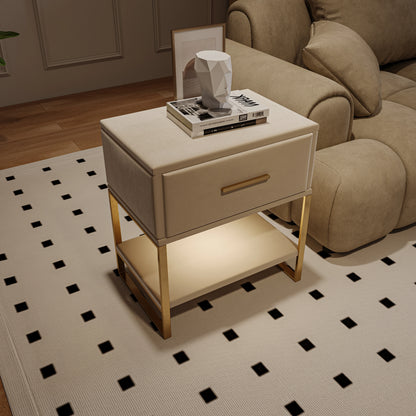 Table de nuit ado blanche 1 pièce -