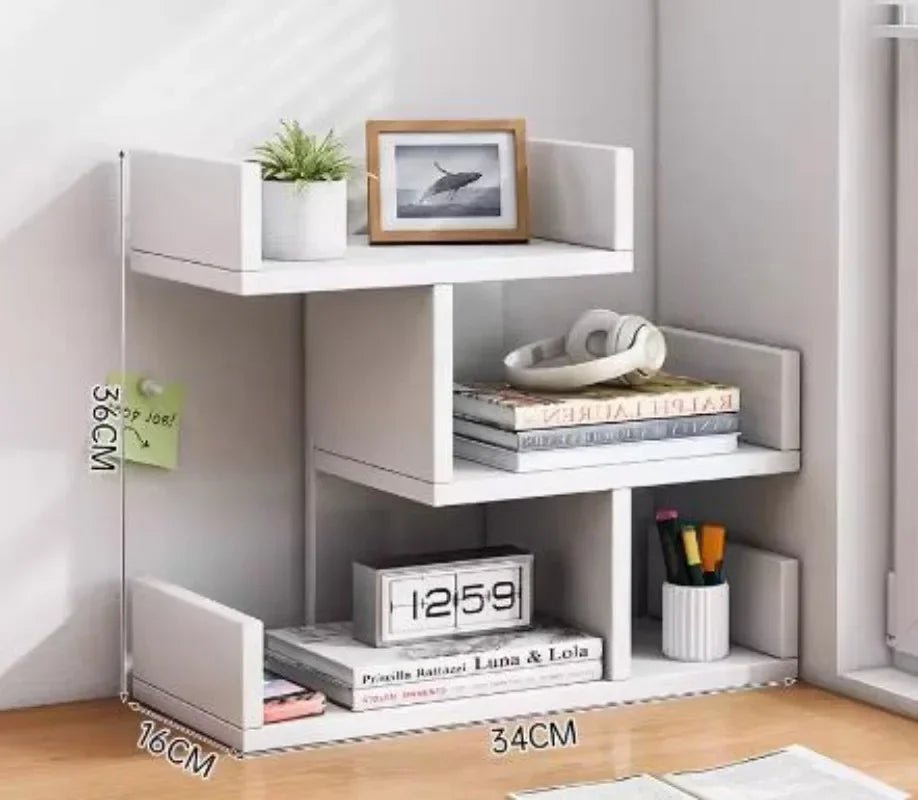 étagère bois bibliothèque de bureau -
