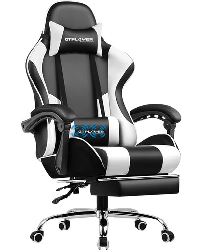 Chaise de bureau pas cher design solide et gamer - Blanc Chaise de bureau
