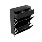 Meuble à chaussure multi compartiments 80x24x110cm -