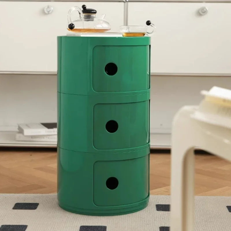 Table de nuit ronde nordique simple -