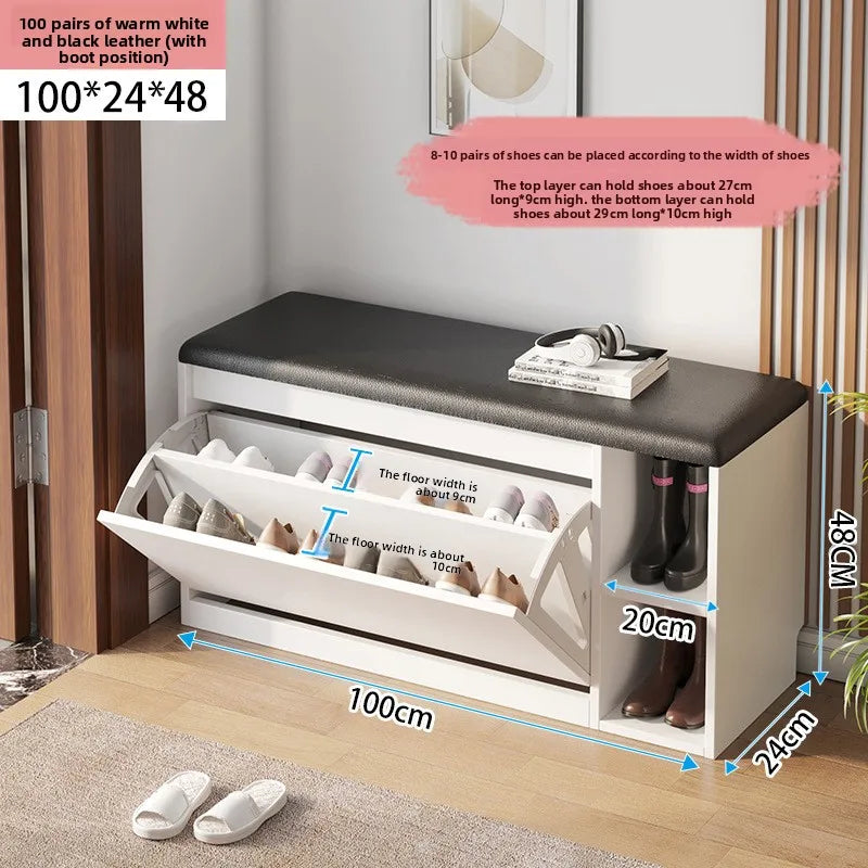 Meuble à chaussure banc premium - B