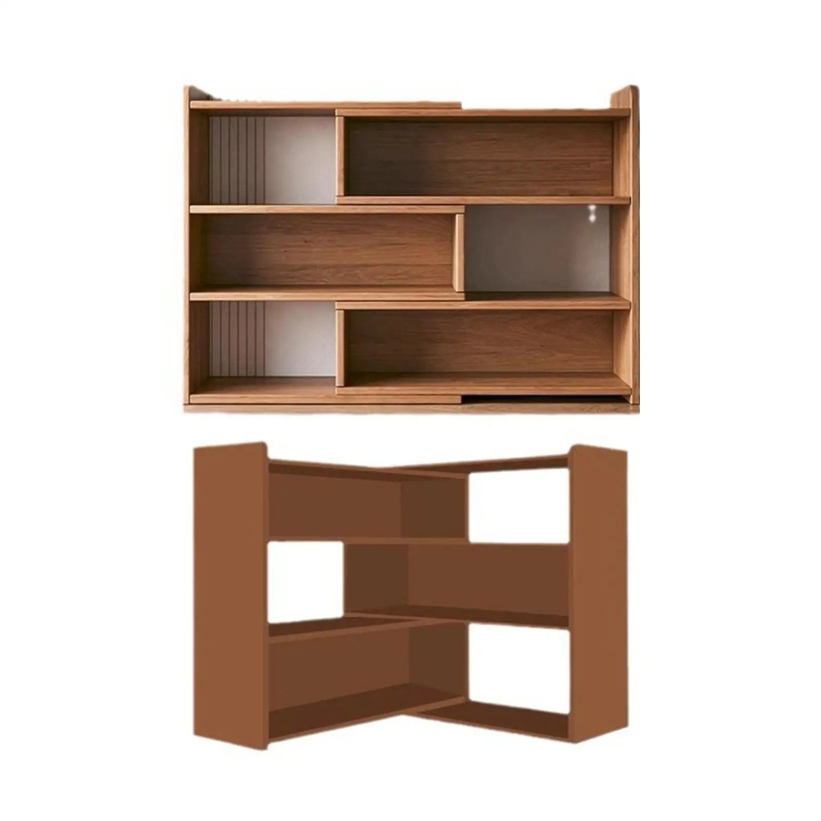 Étagère cube e bois massif rétractable -