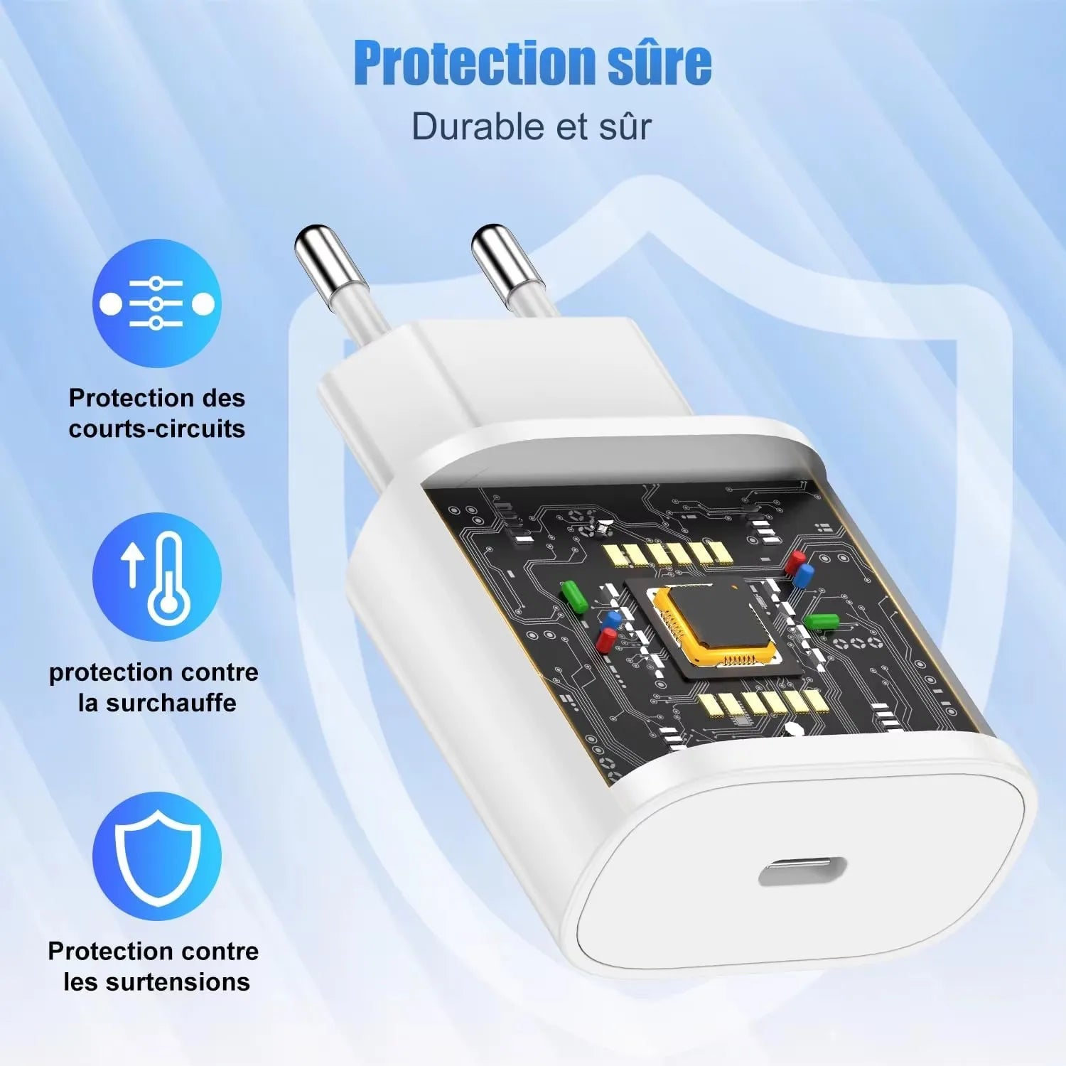 Chargeur IPhone 35W USB Type C - Charge Rapide -