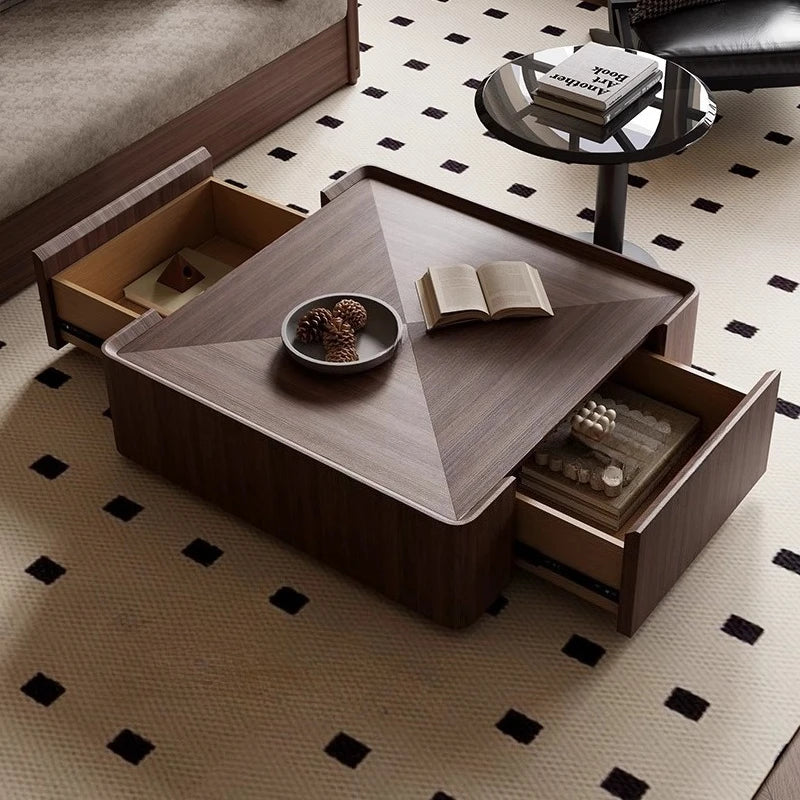 Table basse bois pour hôtel ou maison de luxe -