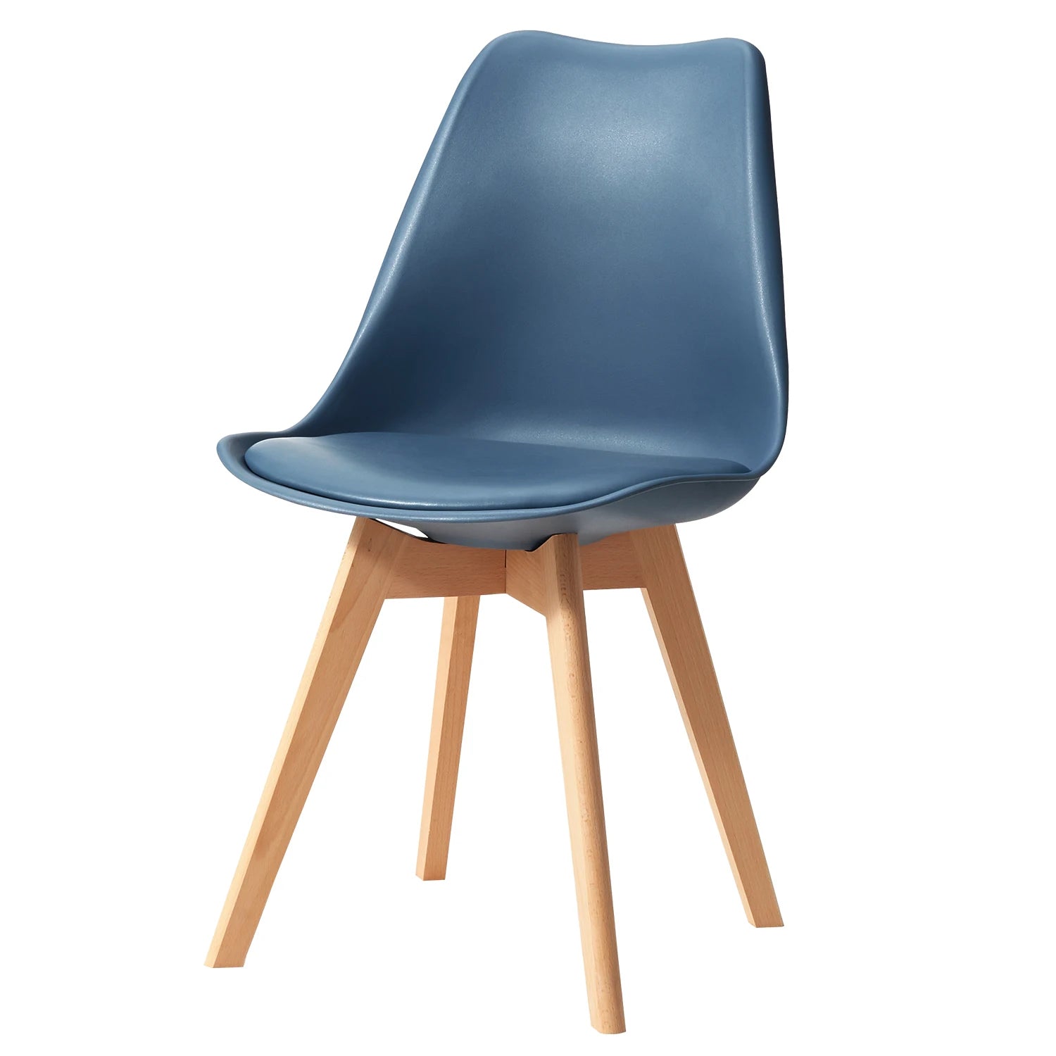 Chaise salle à manger scandinave nordique en plastique de luxe 4 pièces -