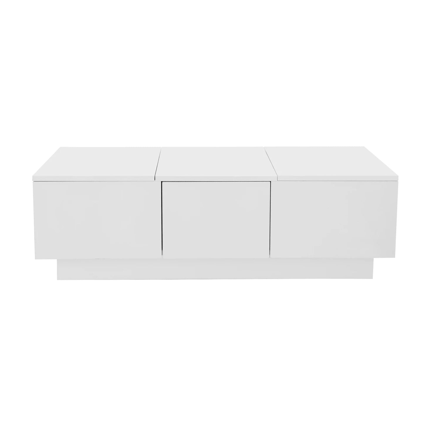 Table basse coffre 100×50×31cm - Blanc Table basse