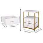 Table de nuit avec revêtement solide -