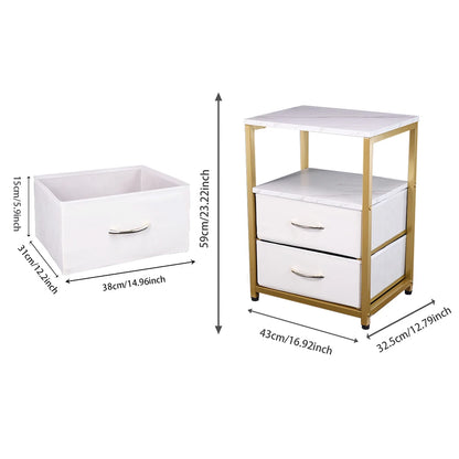 Table de nuit avec revêtement solide -