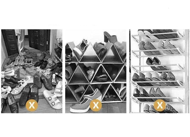 Meuble à chaussure d'entrée en forme de cube simple -