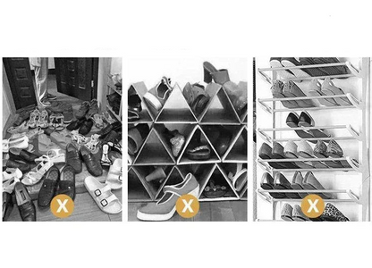 Meuble à chaussure d'entrée en forme de cube simple -
