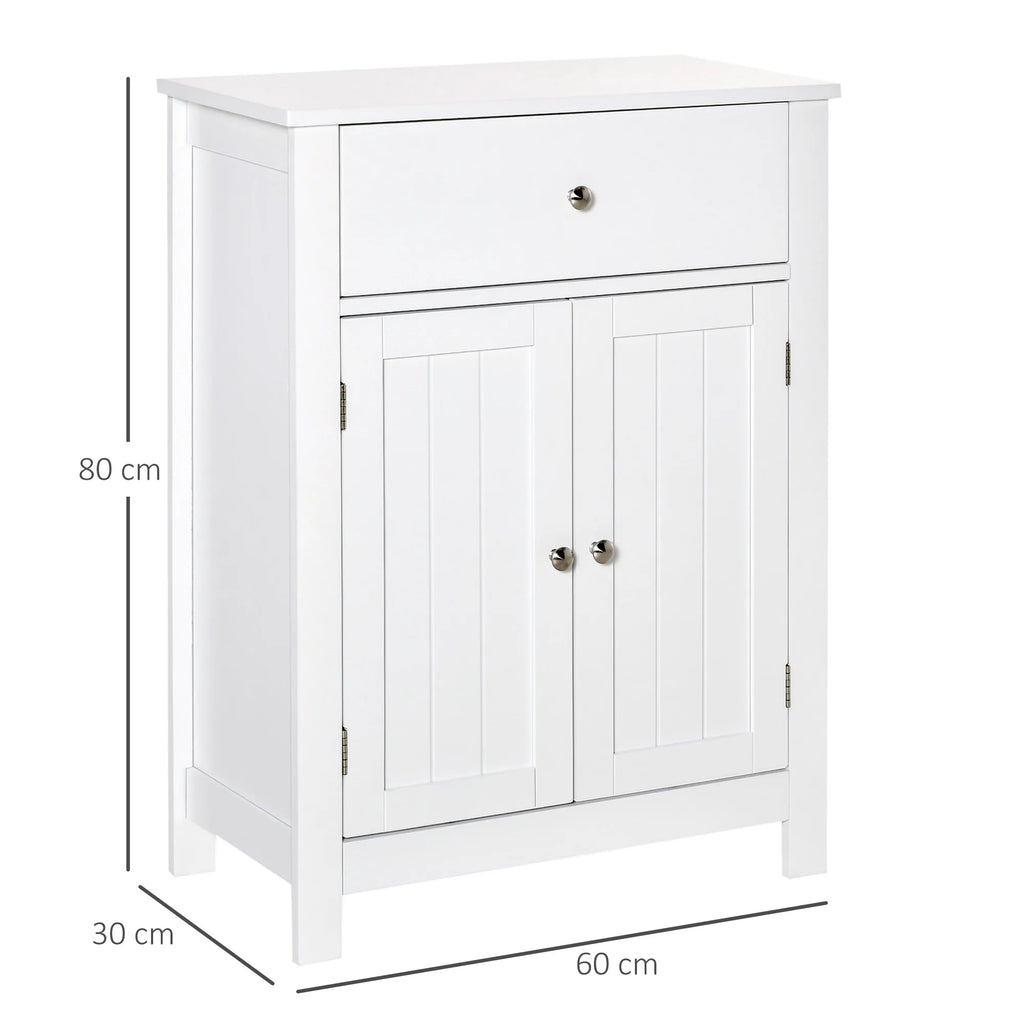 Meuble de rangement pour entrée blanc 60X30X80Cm -