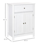 Meuble de rangement pour entrée blanc 60X30X80Cm -