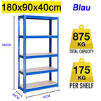 étagère garage profondeur 40cm - Bleu