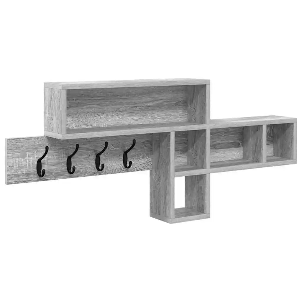 étagère murale bois naturel 100 x 12 x 43.5 cm - Gris A