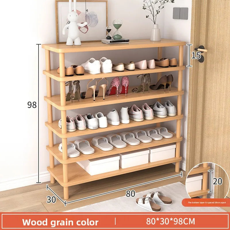 Meuble à chaussure marron en bois - 80-30-Bois 6 couches