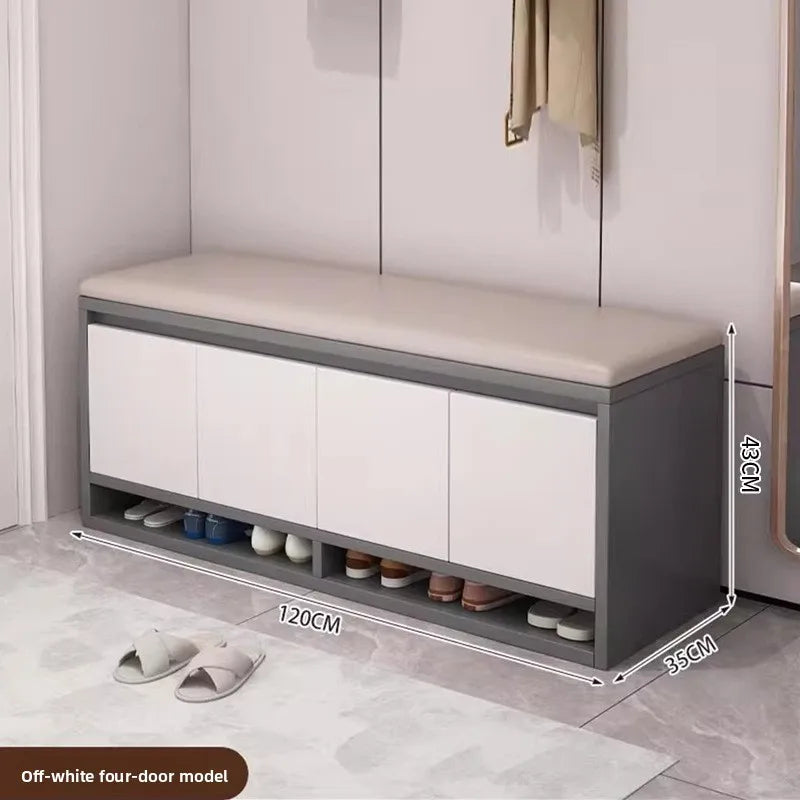 Meuble à chaussure avec tabouret intégré - B