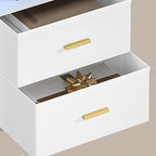 Petit table de chevet avec LED - lot de 2 ensembles -