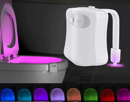 Lampe WC LED RGB 8 Couleur avec capteur de mouvement