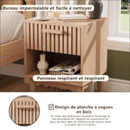 Table de nuit moderne en bois 2 ensembles -