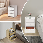 Mini Table de nuit avec poignée et 3 tiroirs -