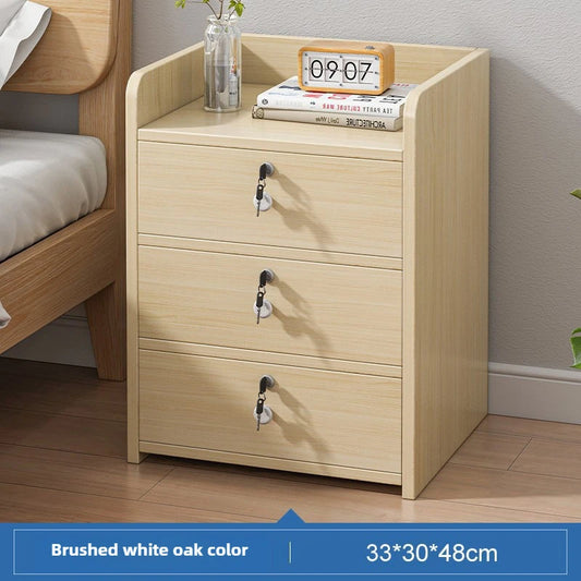 Table de nuit compacte avec 3 tiroirs moderne - D - 3L