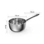 Petite casserole inox sans couvercle - M