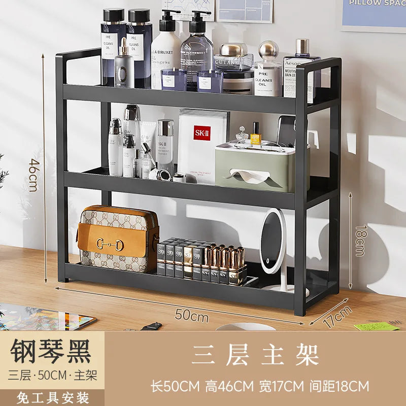 étagère bureau pour fourniture - 3Tier Noir 50cmA