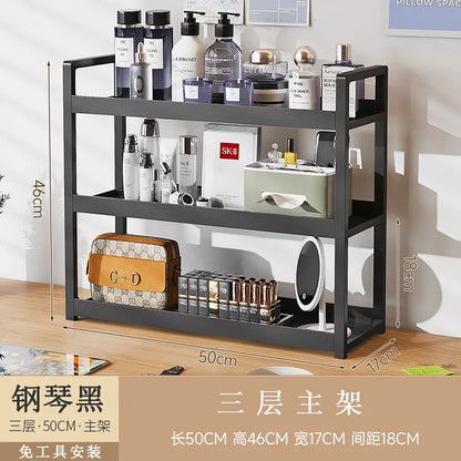 étagère bureau pour fourniture - 3Tier Noir 50cmA