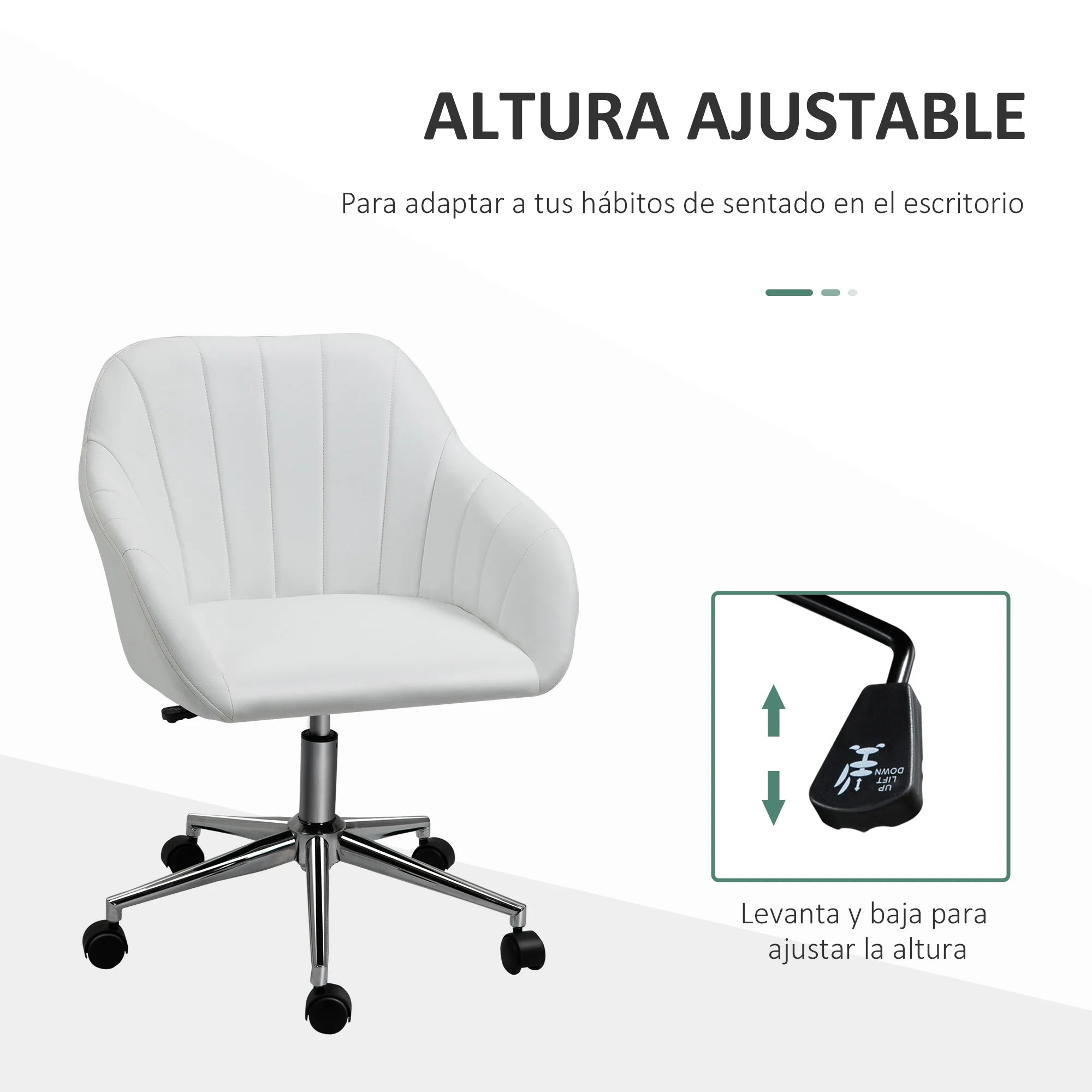 Chaise de bureau plastique mousseux -