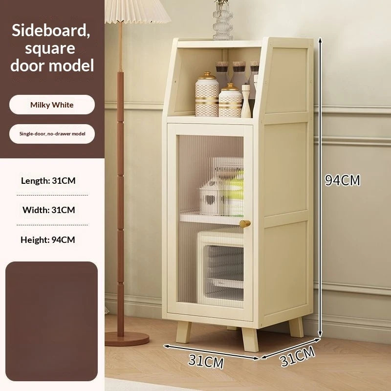 Meuble de rangement étroit en bois -