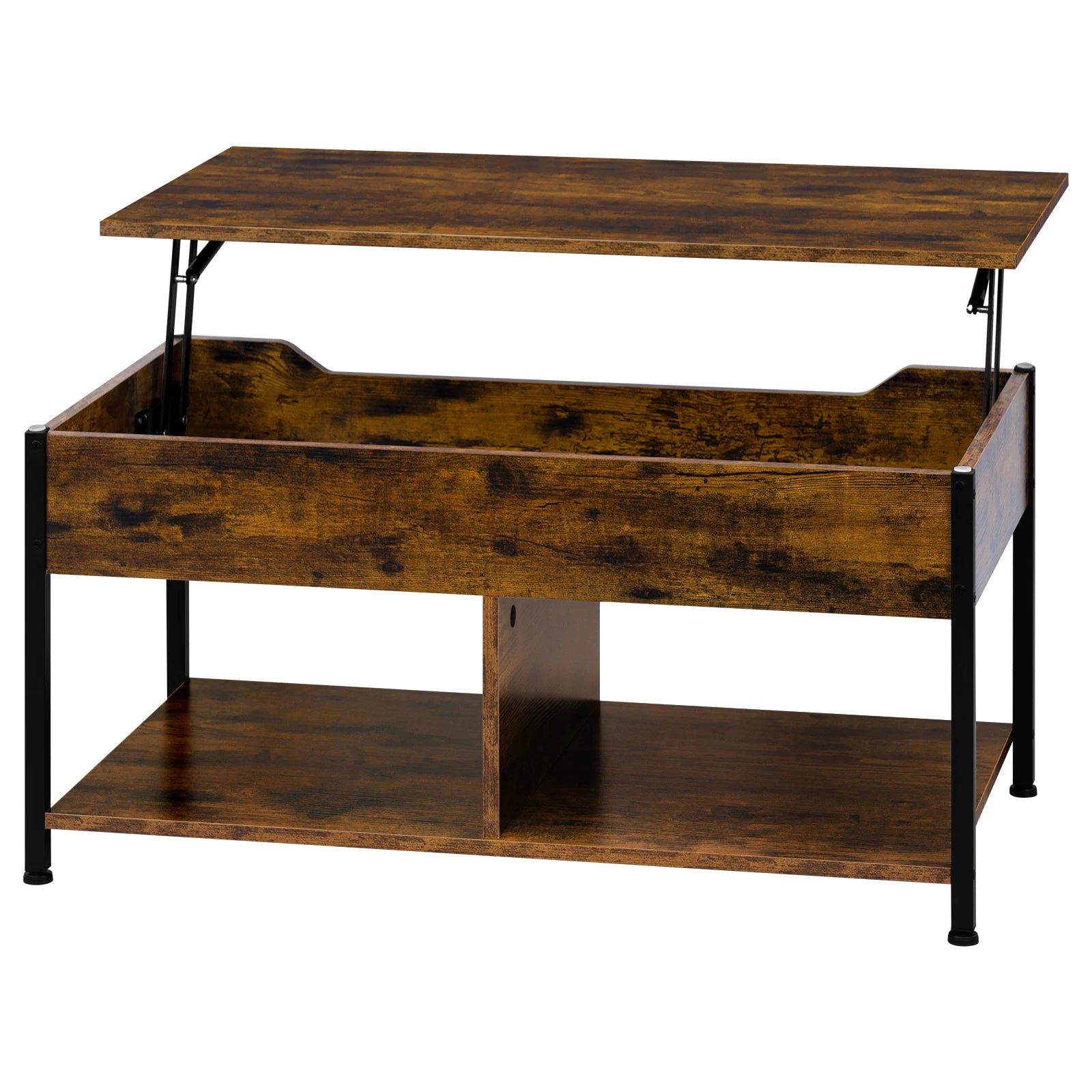 Table basse en bois de salon 50x90x45cm - Marron rustique Table basse
