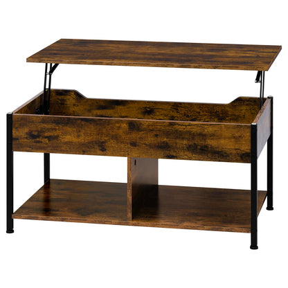 Table basse en bois de salon 50x90x45cm - Marron rustique Table basse