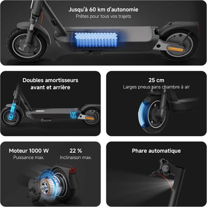 Trottinette électrique Xiaomi Scooter 5 Pro à moteur 1000 W