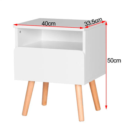 Table de nuit bois pratique 2 ensembles -