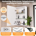 Petit meuble salle de bain mural à led -