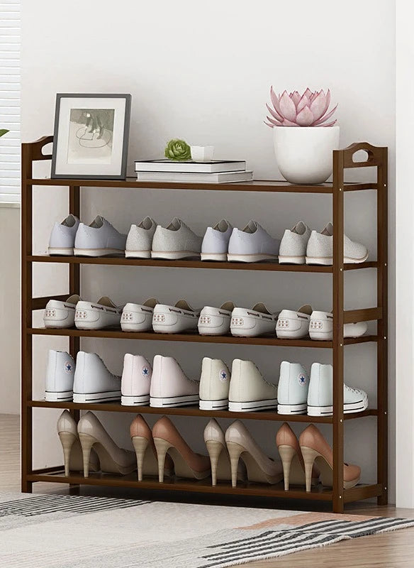 Meuble à chaussure entrée à bambou de haute qualité -