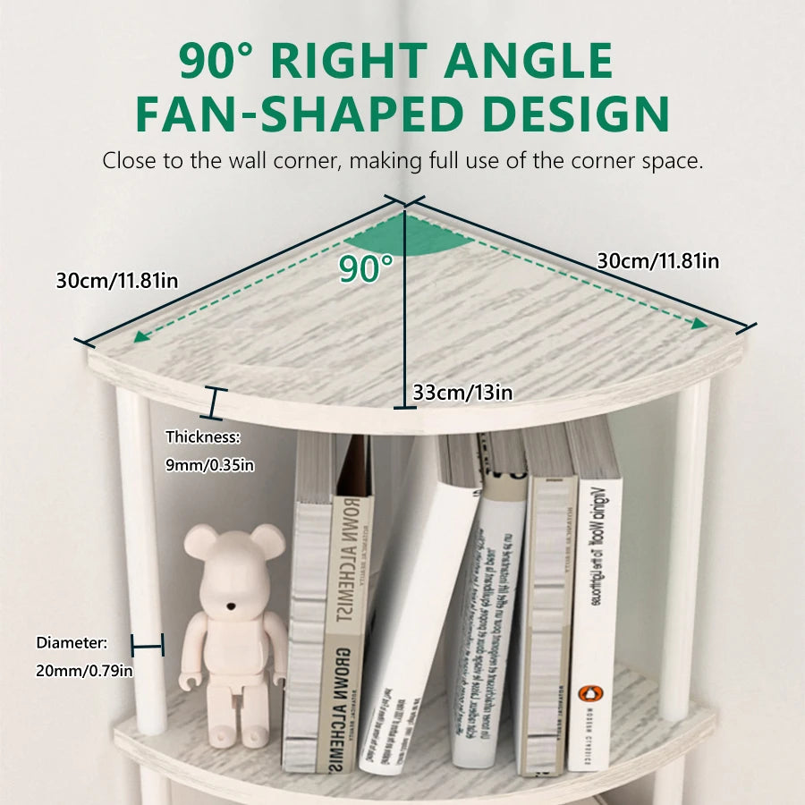 Étagère d'angle design simple à plusieurs étages -