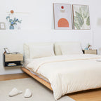 Table de chevet murale 2 ensembles 46x30x30 cm -