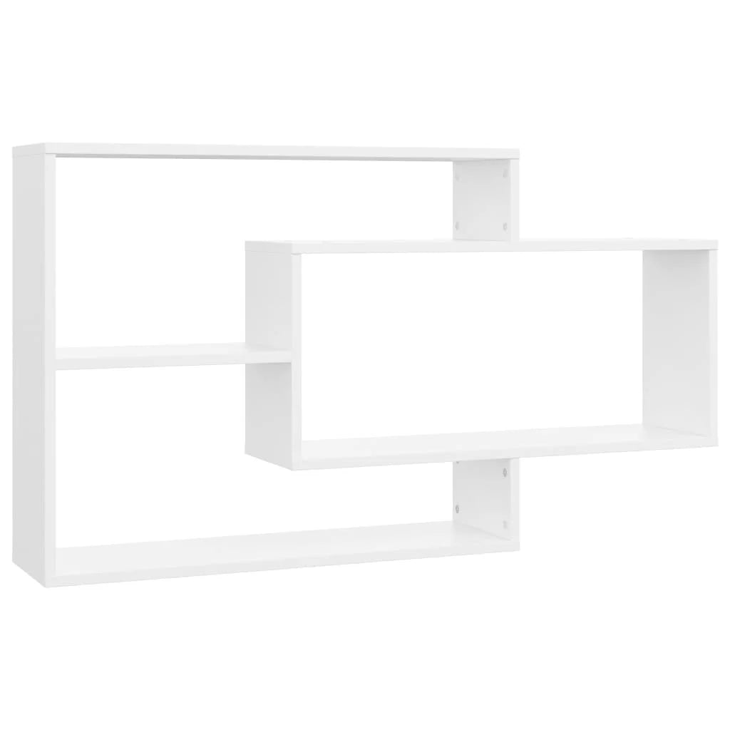étagère murale chambre ou salle de bain 104x20x58.5 cm - Blanc