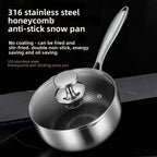 Casserole inox à lait de taille moyenne -