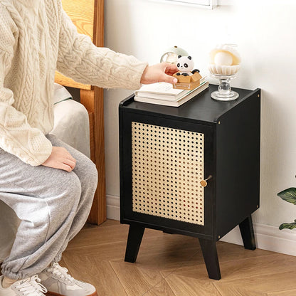 Table de nuit en bois brute -