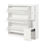 Meuble à chaussure polyvalent à 3 tiroirs rabattables -