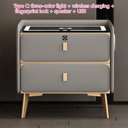 Table de nuit bois moderne de luxe - HG