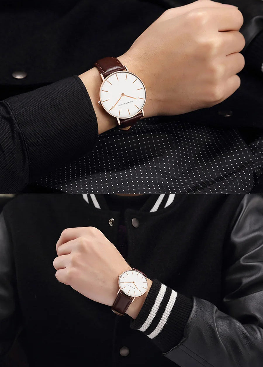 Montre Homme Noble En Cuir - Hannah Martin -